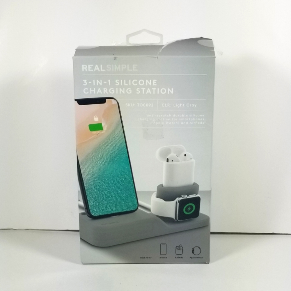 Real Simple 3in1 Silcone Apple Charging Station